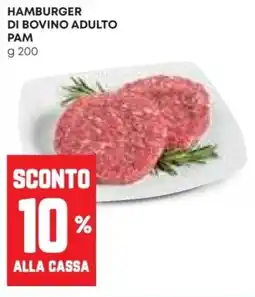 Pam Hamburger di bovino adulto PAM offerta