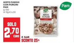 Pam Misto funghi con porcini PAM offerta