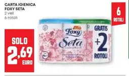 Pam Carta igienica foxy seta offerta