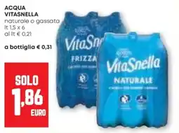 Pam ACQUA VITASNELLA naturale o gassata offerta