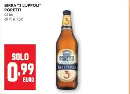 Birra "3 luppoli" PORETTI