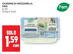 Pam Ciliegine di mozzarella PAM offerta