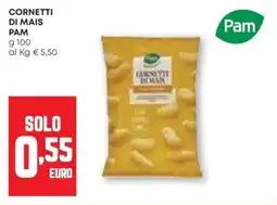 Pam Cornetti di mais PAM offerta