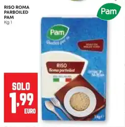 Pam Riso roma parboiled PAM offerta