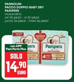 Pam Pannolini pacco doppio baby dry PAMPERS offerta