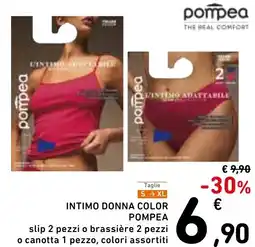 Spazio Conad Taglie s xl intimo donna color pompea offerta