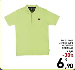 Spazio Conad Polo uomo jersey slub nazareno gabrielli offerta