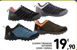 Spazio Conad Scarpa trekking outdoor uomo / donna offerta