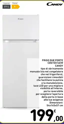 Spazio Conad Frigo due porte cdg1s514ew candy offerta