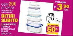 A&O 7 contenitori termici rettangolari misure assortite offerta