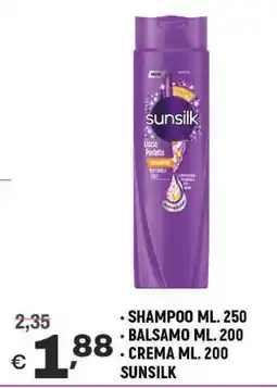 A&O Shampoo balsamo crema SUNSILK offerta