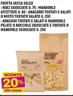 A&O Frutta secca selex noci sgusciate offerta