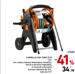 Spazio Conad Carrello con tubo 25 m G.F. offerta