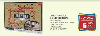 Happy Casa Crea Parole Gold Edition 250 caselle offerta
