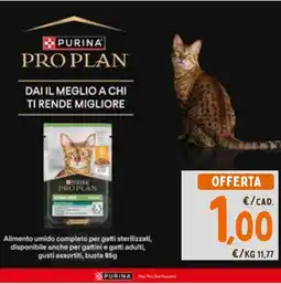 Spazio Conad Purina pro plan dai il meglio a chi ti rende migliore offerta