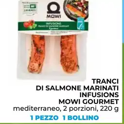 Spazio Conad Tranci di salmone marinati infusions mowi gourmet offerta