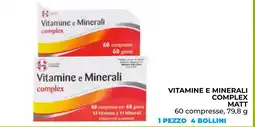 Spazio Conad Vitamine e minerali complex matt offerta