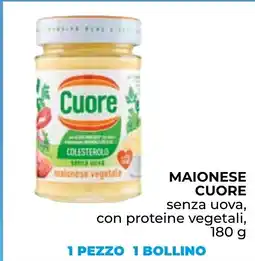 Spazio Conad Maionese cuore senza uova, con proteine vegetali, offerta