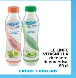 Spazio Conad Le linfe vitasnella drenante, depurantiva, offerta