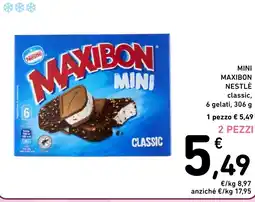 Spazio Conad Mini maxibon nestlé classic, 6 gelati, offerta