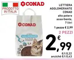 Spazio Conad Lettiera agglomerante conad offerta