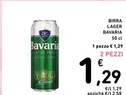 Spazio Conad Birra lager bavaria offerta
