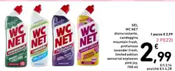 Spazio Conad Gel wc net disincrostante, candeggina mountain fresh, offerta