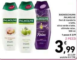 Spazio Conad Bagnoschiuma palmolive fiori di mandorlo e latte, offerta