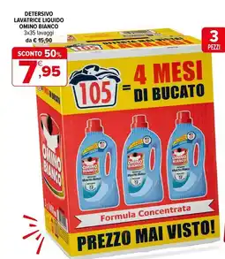 Iperal Detersivo lavatrice liquido OMINO BIANCO offerta