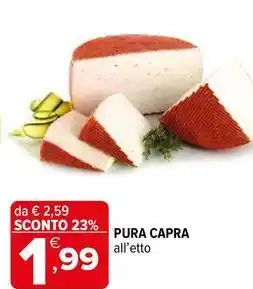 Iperal PURA CAPRA all'etto offerta