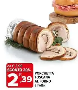 Iperal Porchetta toscana al forno offerta