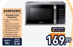 Unieuro SAMSUNG Microonde silver MC28H5015CS offerta