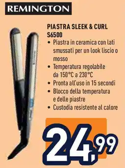 Unieuro REMINGTON Piastra sleek & curl S6500 offerta