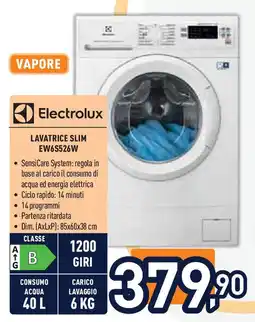 Unieuro Electrolux lavatrice slim EW6S526W offerta