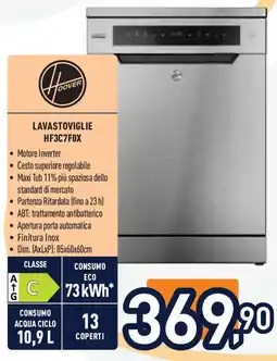 Unieuro Hoover lavastoviglie HF3C7FOX offerta