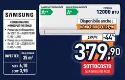 Unieuro Samsung condizionatore monosplit FAR12MLB offerta