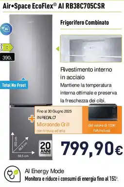 Unieuro SAMSUNG Frigorifero Combinato offerta