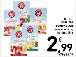 Spazio Conad Fredde infusioni pompadour linea assortita, offerta