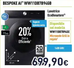 Unieuro SAMSUNG Lavatrice EcoDosatore offerta