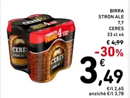 Spazio Conad Birra stron ale 7,7 ceres offerta