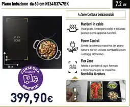 Unieuro SAMSUNG Piano Induzione da 60 cm NZ64R3747BK offerta