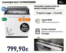 Unieuro SAMSUNG Lavastoviglie Serie 7 AI DW60CG880B00 offerta