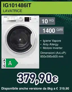 Unieuro IGNIS IG101486IT Lavatrice offerta