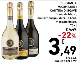 Spazio Conad Spumante maximilian i cantina di soave offerta