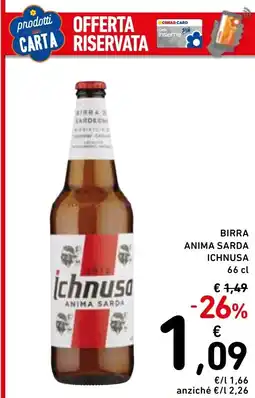 Spazio Conad Birra anima sarda ichnusa offerta