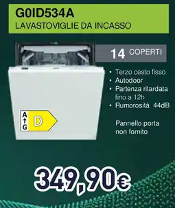 Unieuro IGNIS G0ID5344 Lavastoviglie Da Incasso offerta
