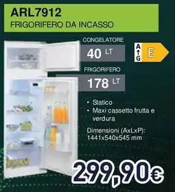 Unieuro IGNIS ARL7912 frigorifero da incasso offerta