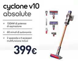 Unieuro cyclone v10 absolute dyson offerta