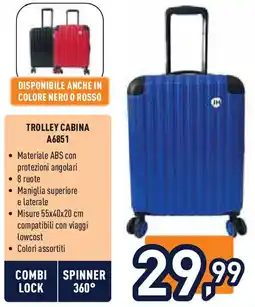 Unieuro Joiahome trolley cabina A6851 offerta