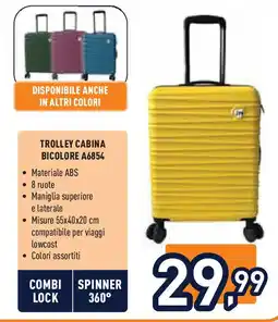 Unieuro JOIAHOME Trolley cabina bicolore A6854 offerta